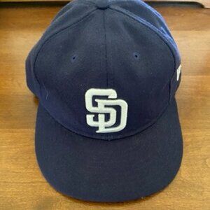 Vintage Throwback San Diego Padres Unstructured Fitted New Era 59Fifty Hat 7 3/8
